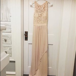 Blush bridesmaid dress